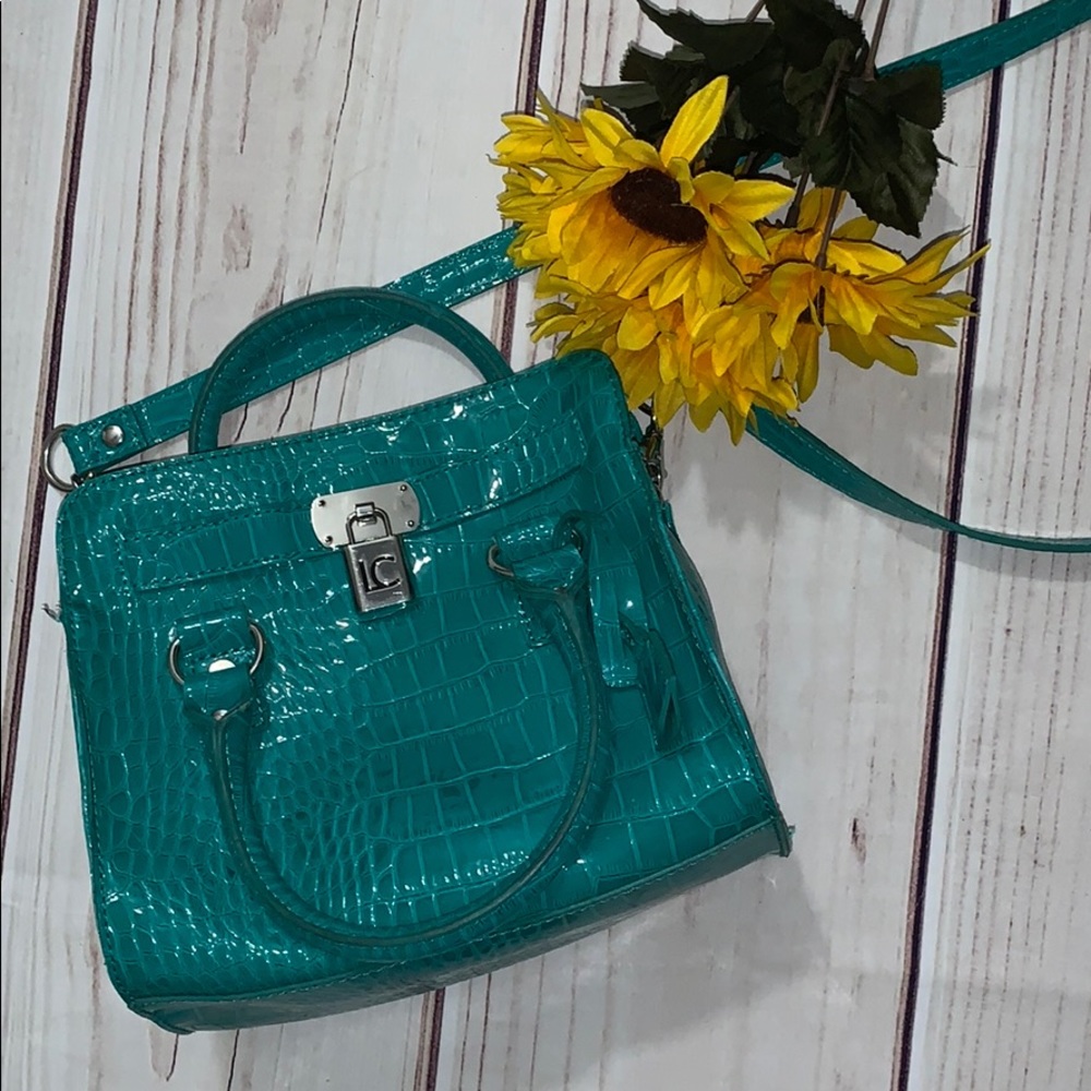 Lauren Conrad Teal Crossbody Purse